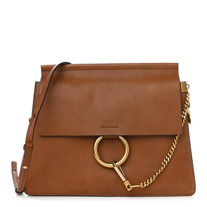 Chloe Goatskin Medium Faye Shoulder Bag Caramel 1 of 14