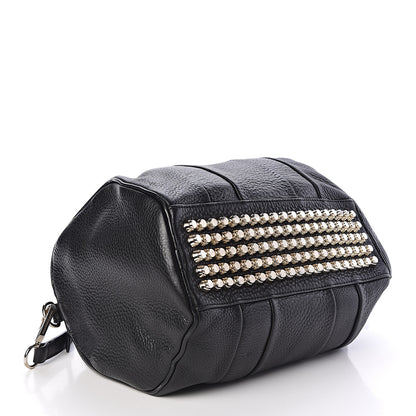 Alexander Wang Pebbled Lambskin Rocco Black Silver Hardware 4 of 9