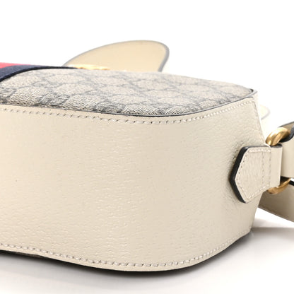 Gucci GG Supreme Monogram Textured Calfskin Web Small Ophidia Camera Bag Beige Ebony Mystic White 11 of 11