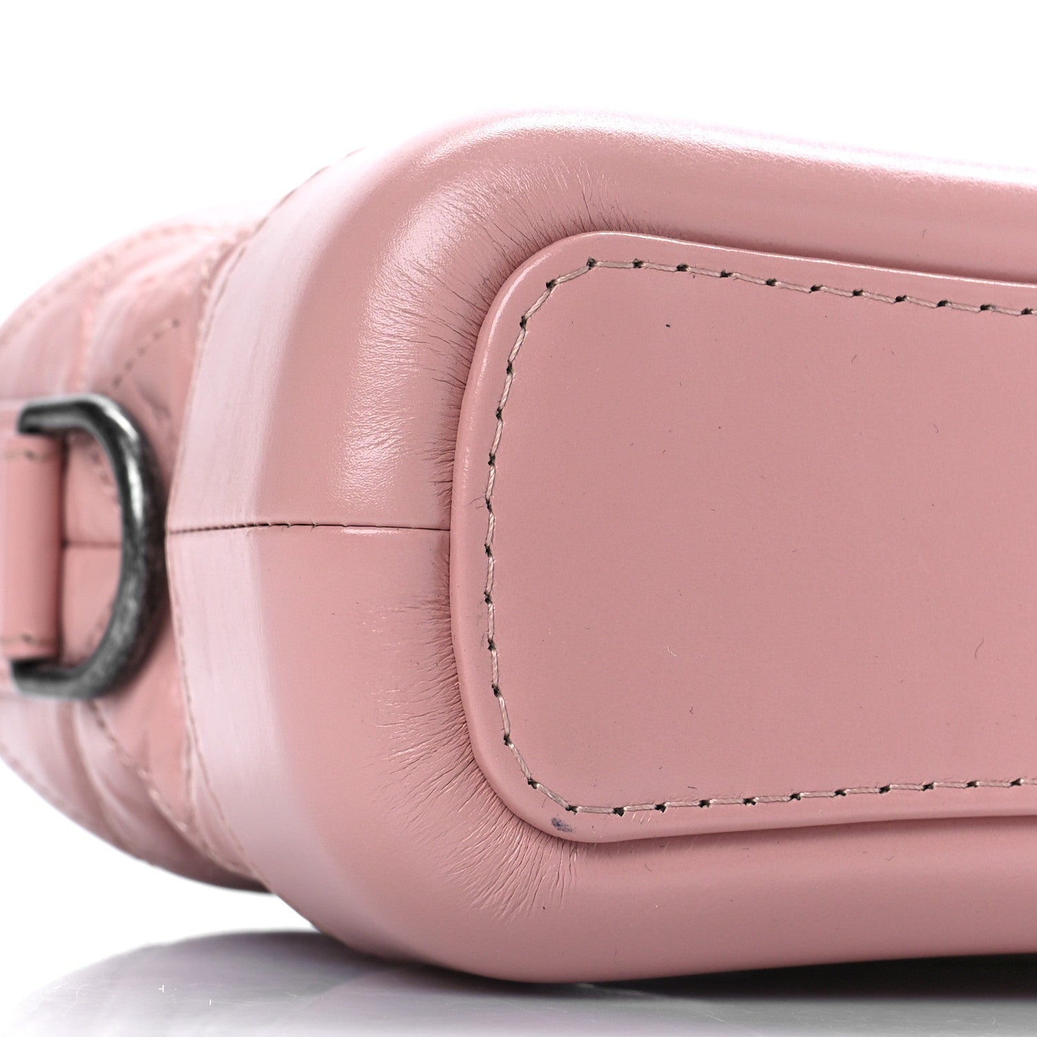 Chanel Aged Calfskin Quilted Small Gabrielle Hobo Pink 6 of 7