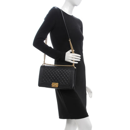 Chanel Caviar Quilted New Medium Boy Flap Black 2 of 7