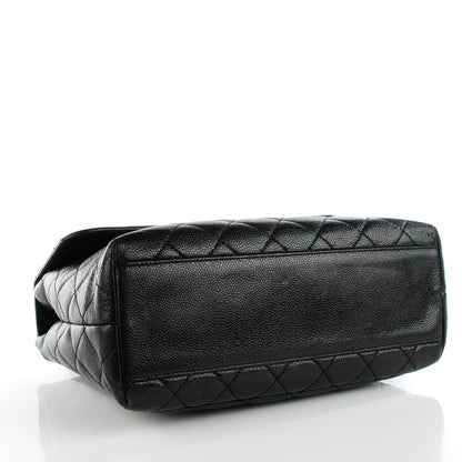 Chanel Caviar Quilted Jumbo Kelly Flap Black 4 of 9