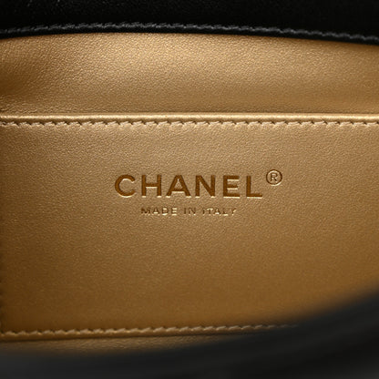 Chanel Lambskin Quilted Pearl Small Flap Black 6 of 10