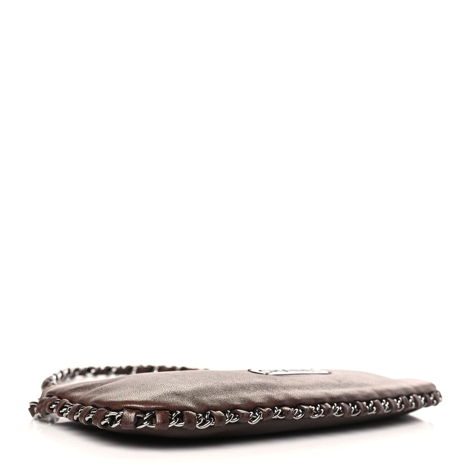 Chanel Calfskin Logo Pochette Brown 4 of 9