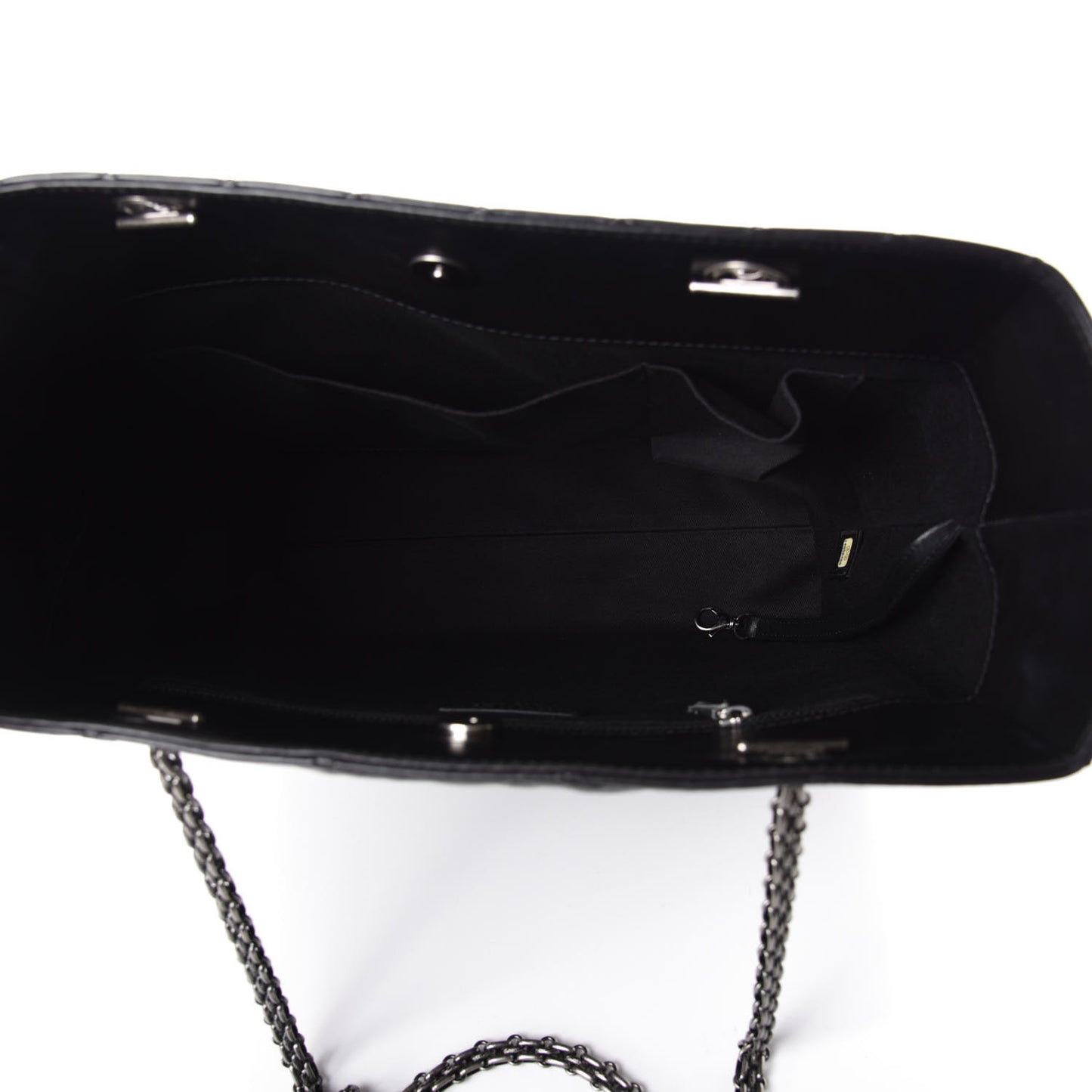 Aged Calfskin Quilted Reissue 2.55 Tote Black