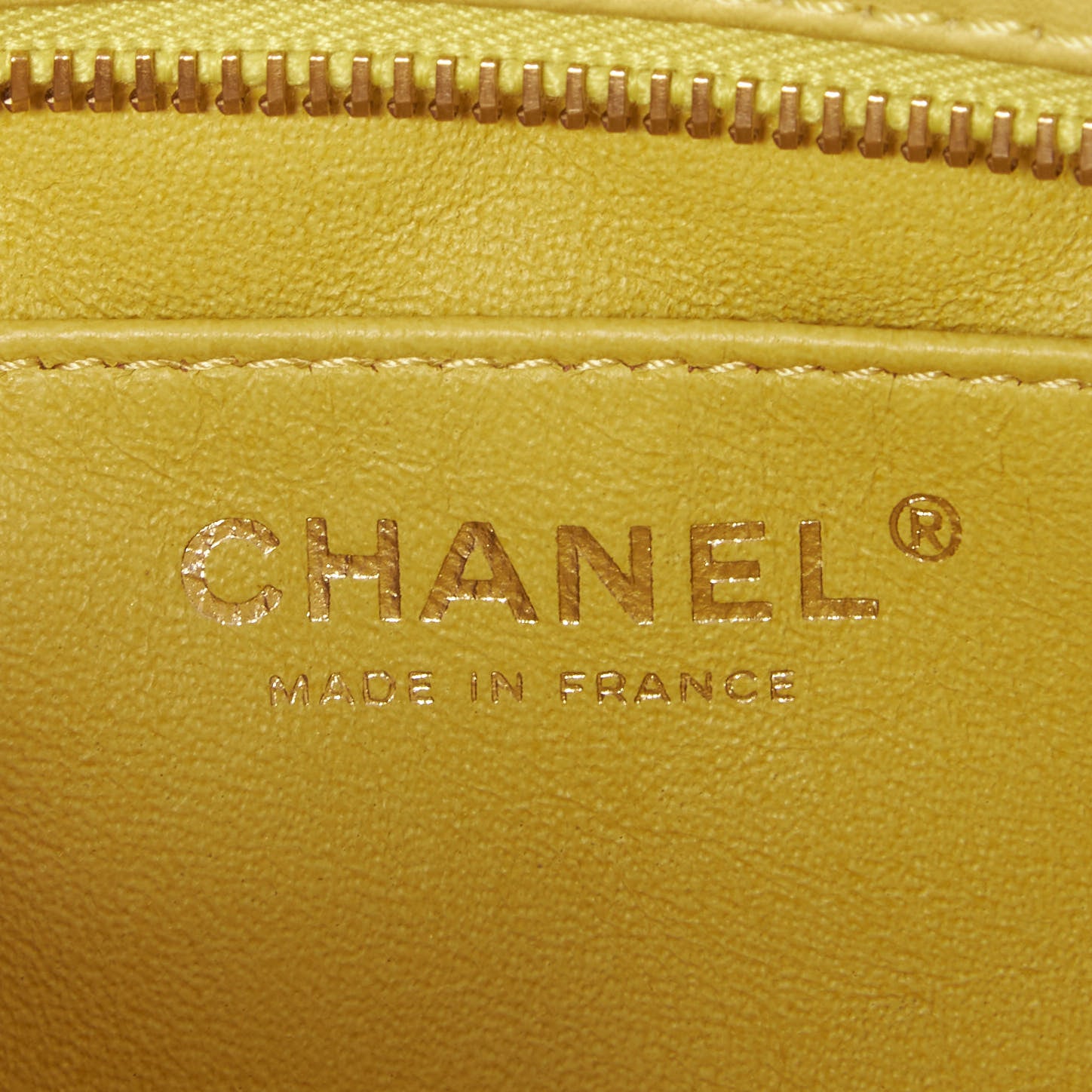 Chanel Calfskin Quilted Reissue Small Camera Case Yellow 9 of 9