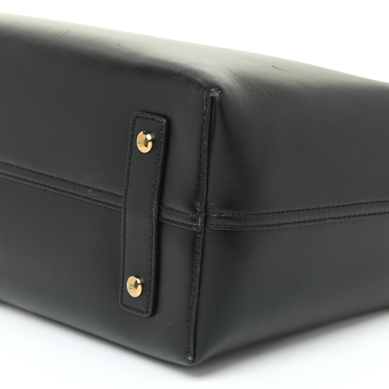 Burberry Soft Grain Calfskin Small Belt Bag Black Tan 9 of 22