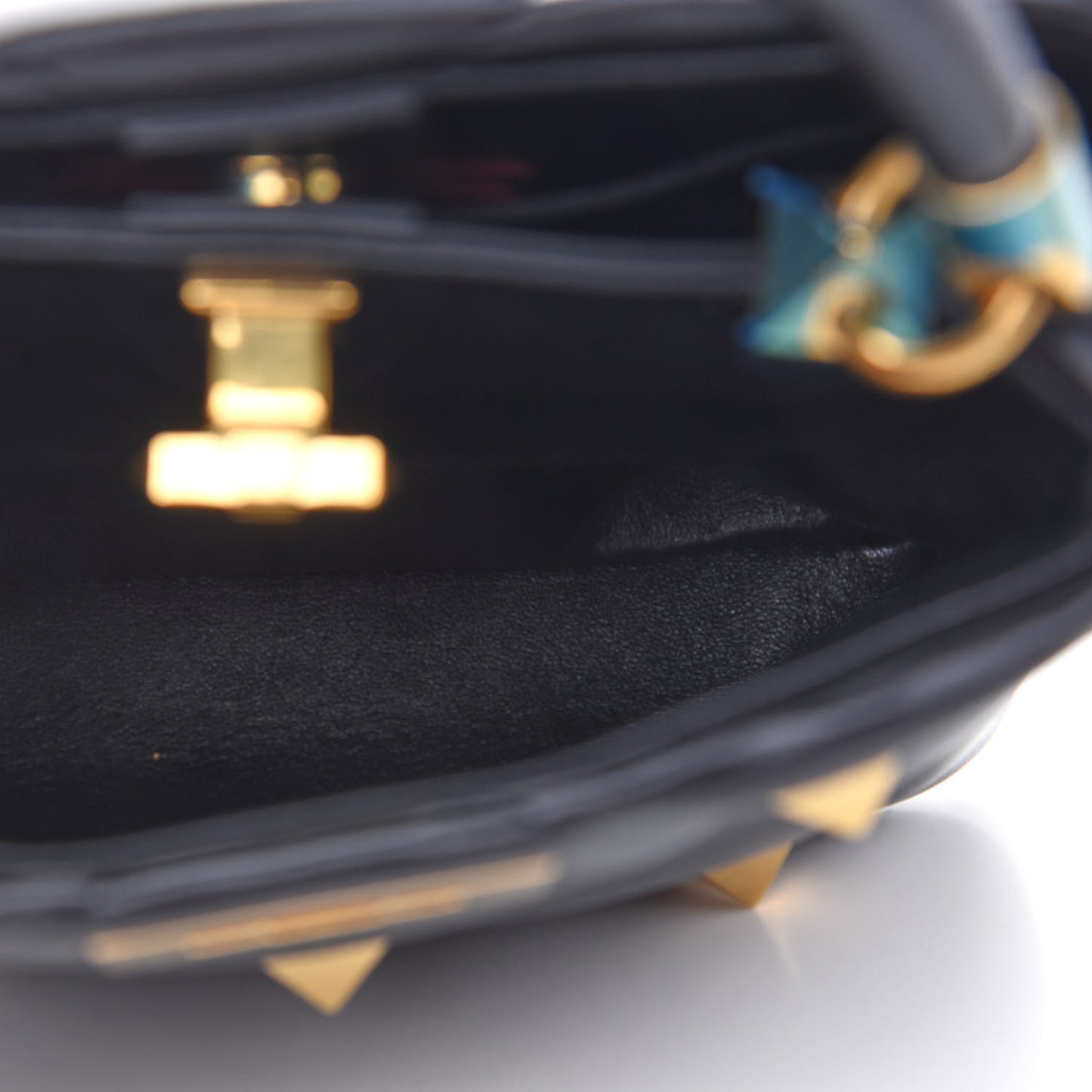Nappa Small Roman Stud The Handle Bag Black