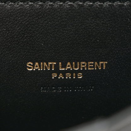 Saint Laurent Lambskin Quilted Monogram Sade Hobo Black 6 of 10