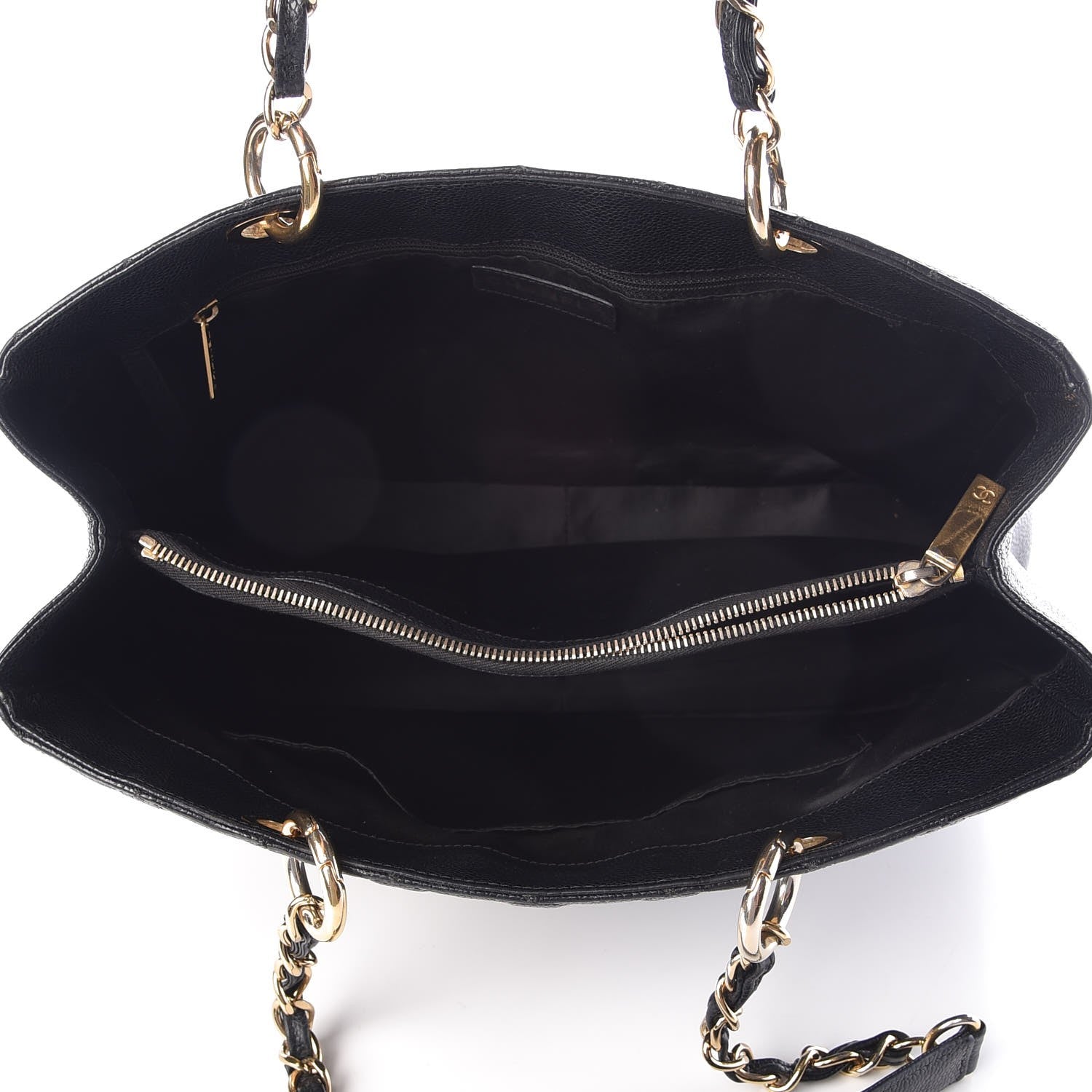 Chanel Caviar Quilted Grand Shopping Tote GST Black 5 of 12