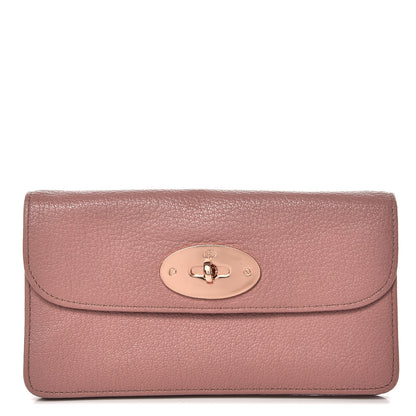 Mulberry Glossy Goat Long Locked Purse Clutch Dark Blush 1 of 8
