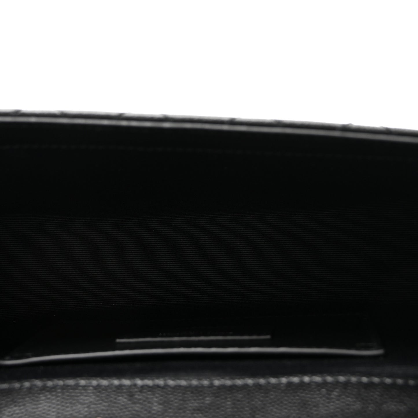 Grain De Poudre Textured Mixed Matelasse Triquilt Small Monogram Satchel Black