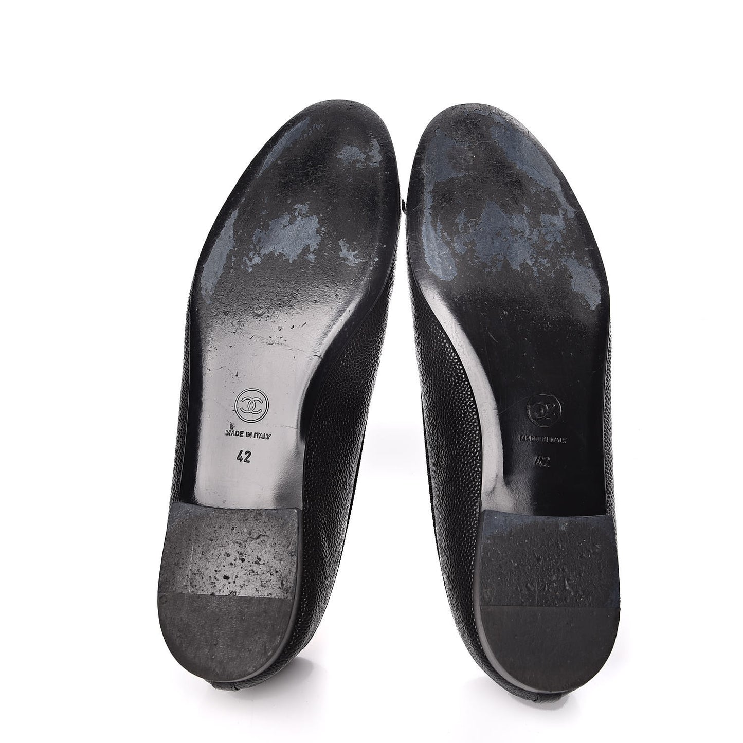 Caviar CC Cap Toe Ballerina Flats 42 Black