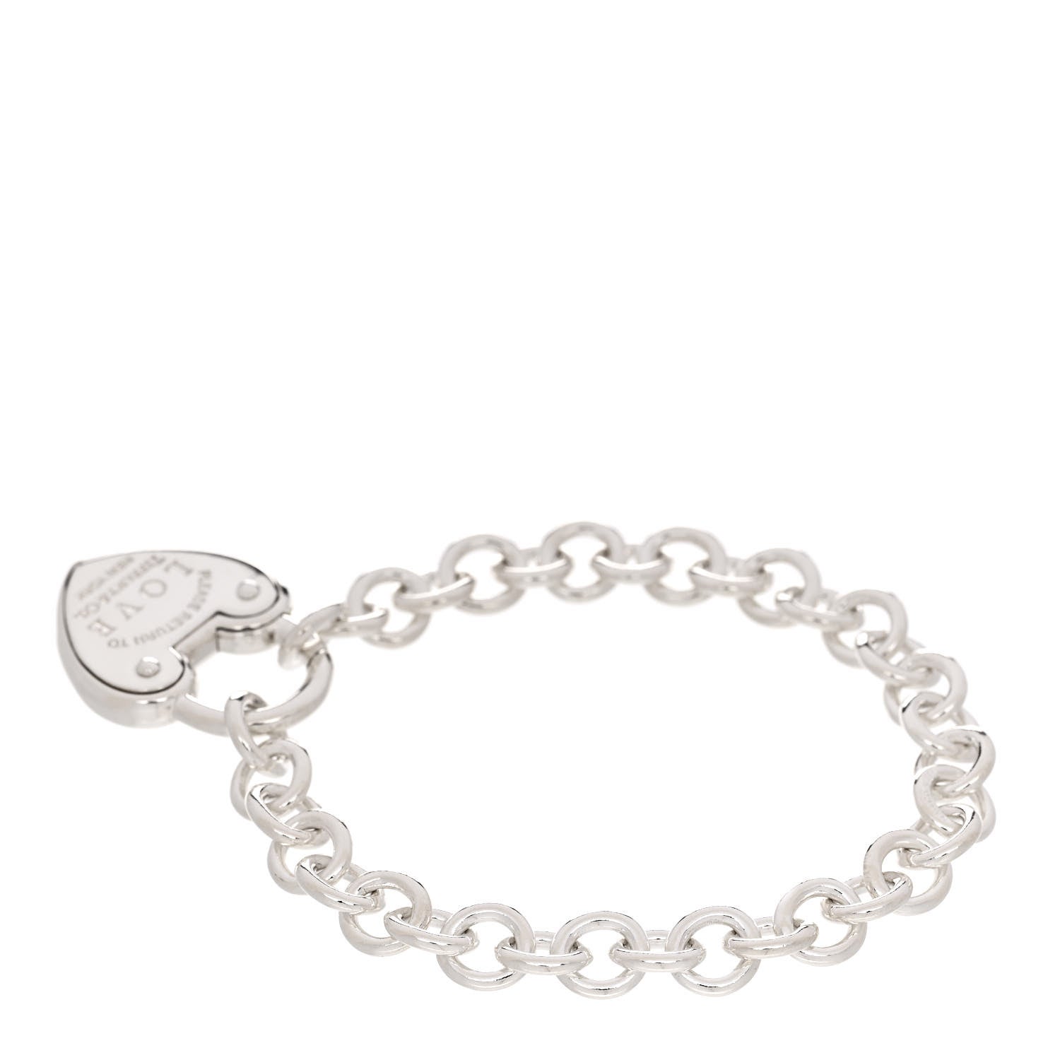 Tiffany Sterling Silver Return to Tiffany Love Lock Bracelet 2 of 4