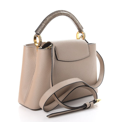 Louis Vuitton Taurillon Ayers Capucines BB Galet 3 of 9