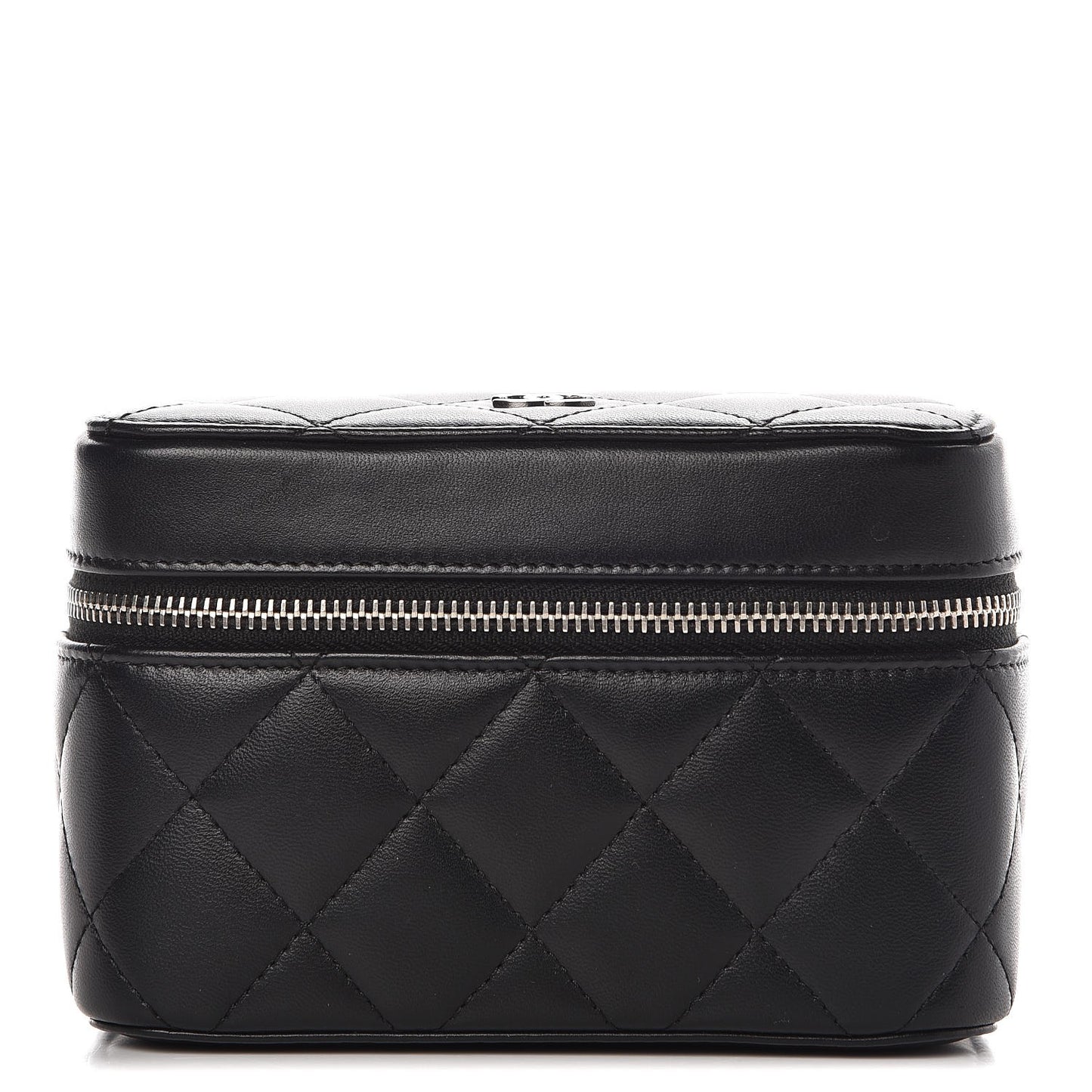 Lambskin Quilted Watch Case Black