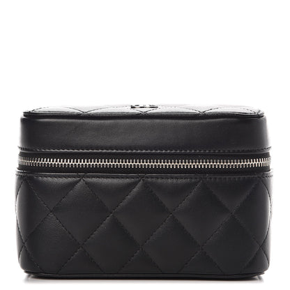 Chanel Lambskin Quilted Watch Case Black 1 of 10