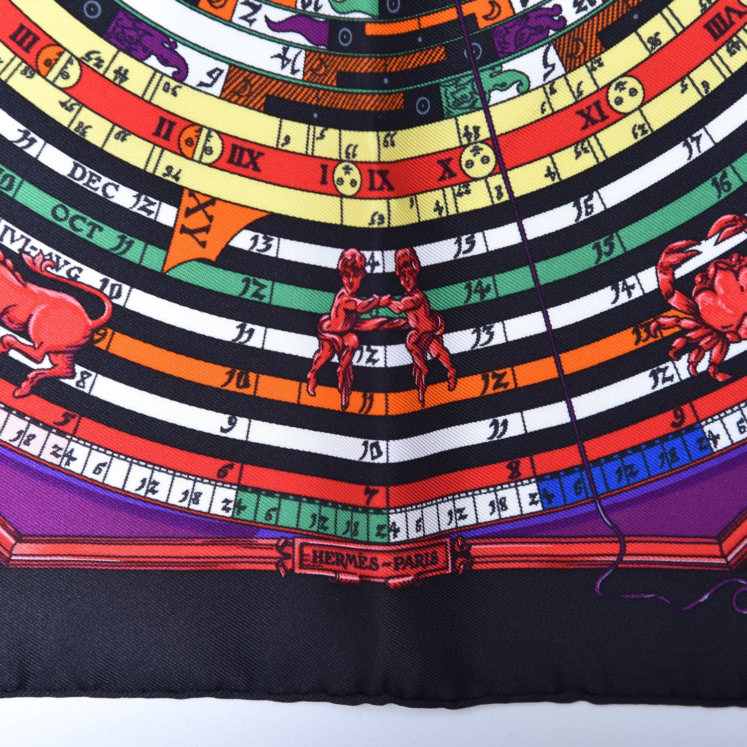 Hermes Silk Astrologie Pocket Square Scarf 3 of 5