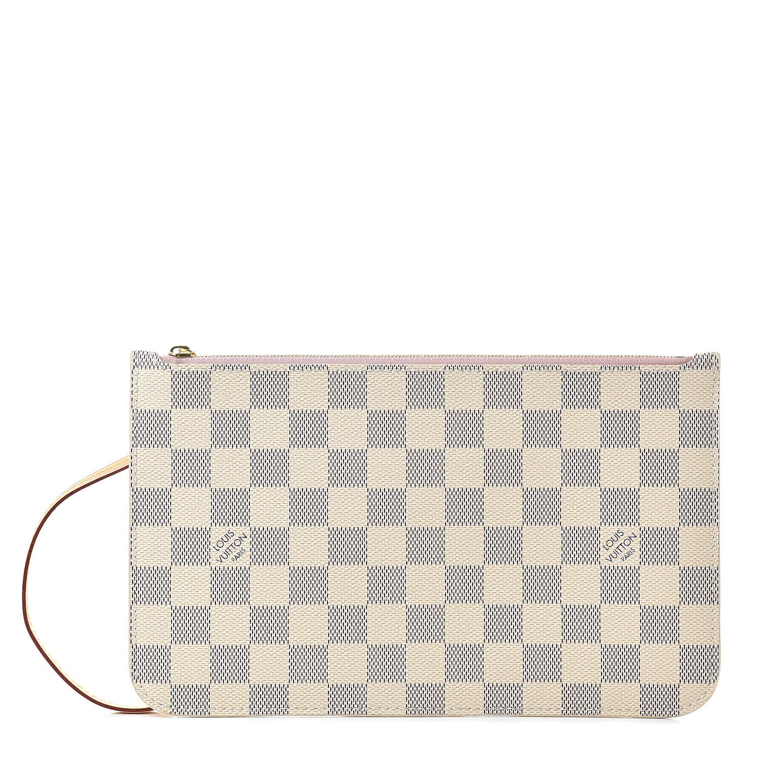 Louis Vuitton Damier Azur Neverfull MM GM Pochette Rose Ballerine 1 of 8