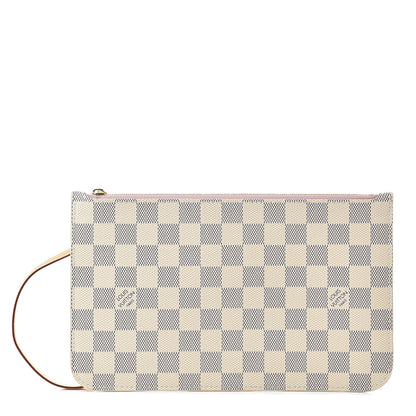 Louis Vuitton Damier Azur Neverfull MM GM Pochette Rose Ballerine 1 of 8