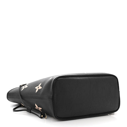 Louis Vuitton Empreinte Monogram Giant Neverfull MM Black Beige 5 of 10