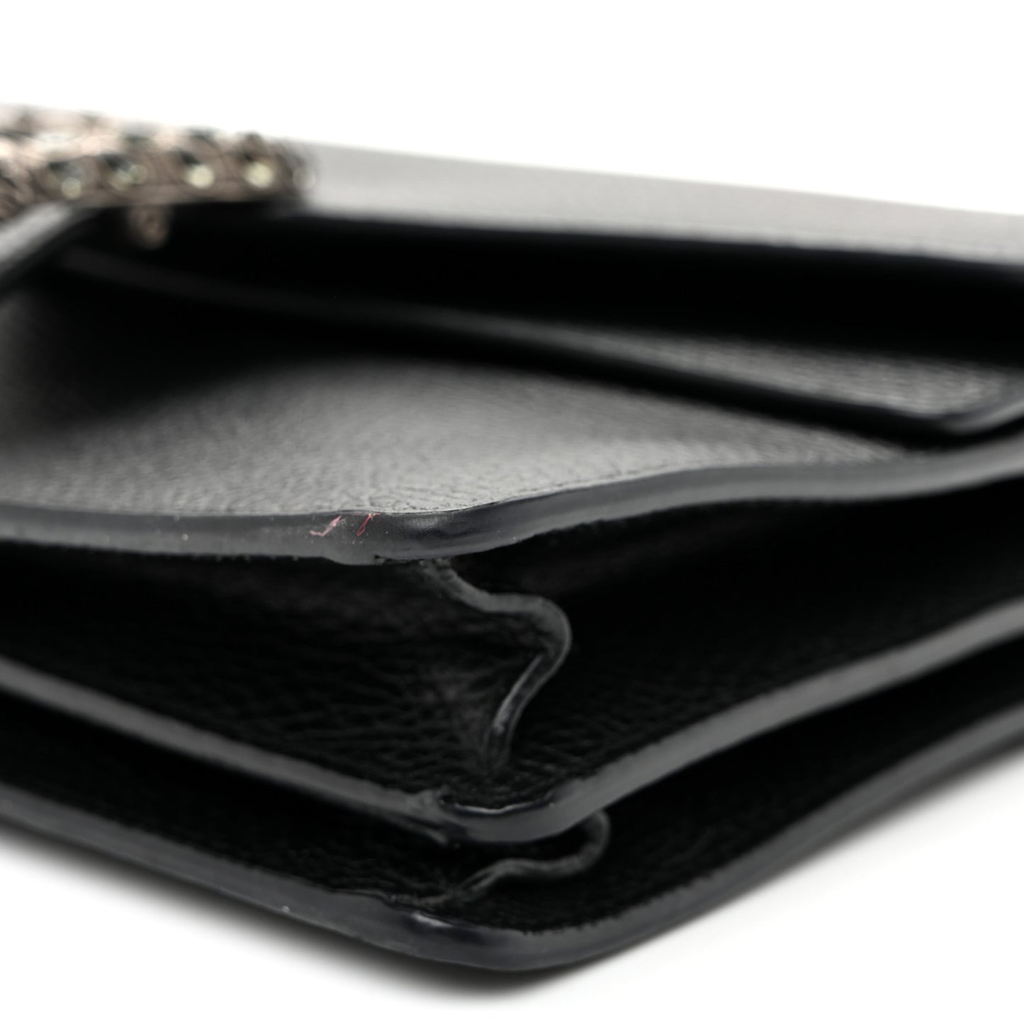 Pebbled Calfskin Small Dionysus Shoulder Bag Black