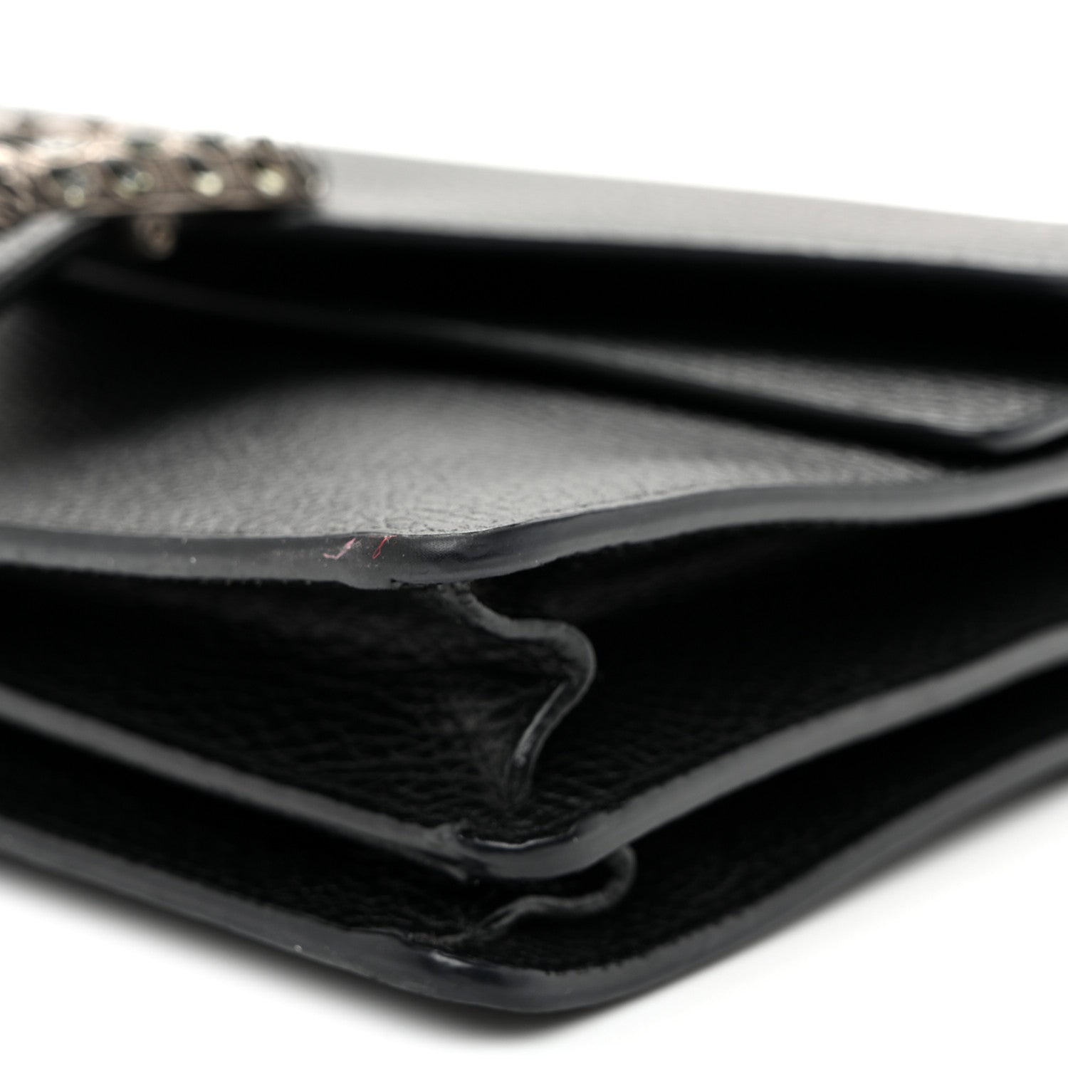 Gucci Pebbled Calfskin Small Dionysus Shoulder Bag Black 10 of 11
