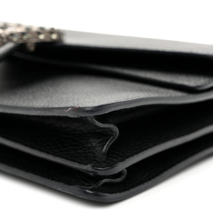 Gucci Pebbled Calfskin Small Dionysus Shoulder Bag Black 10 of 11