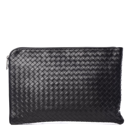 Bottega Veneta Nappa Intrecciato Zip Pouch Black 1 of 11