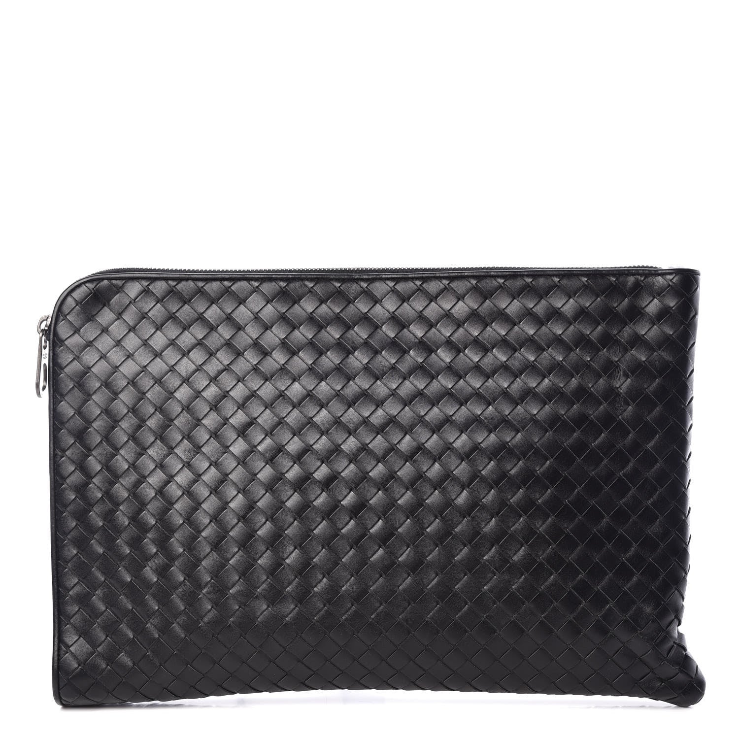 Bottega Veneta Nappa Intrecciato Zip Pouch Black 1 of 11