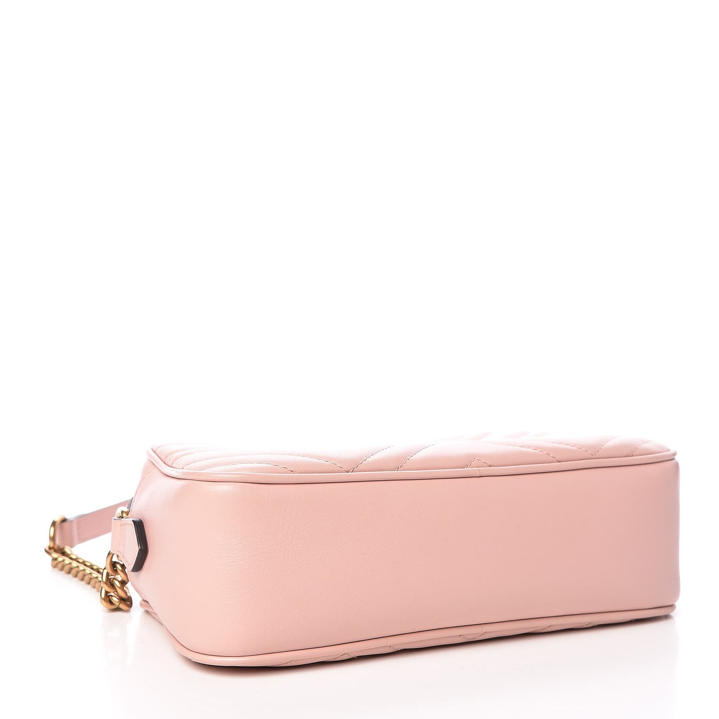 Calfskin Matelasse Small GG Marmont Chain Shoulder Bag Perfect Pink