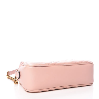Gucci Calfskin Matelasse Small GG Marmont Chain Shoulder Bag Perfect Pink 4 of 10