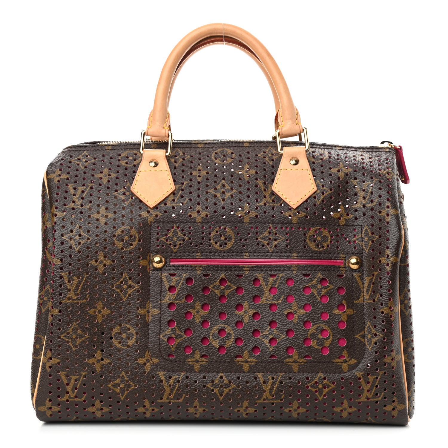 Louis Vuitton Monogram Perforated Speedy 30 Fuchsia 1 of 9