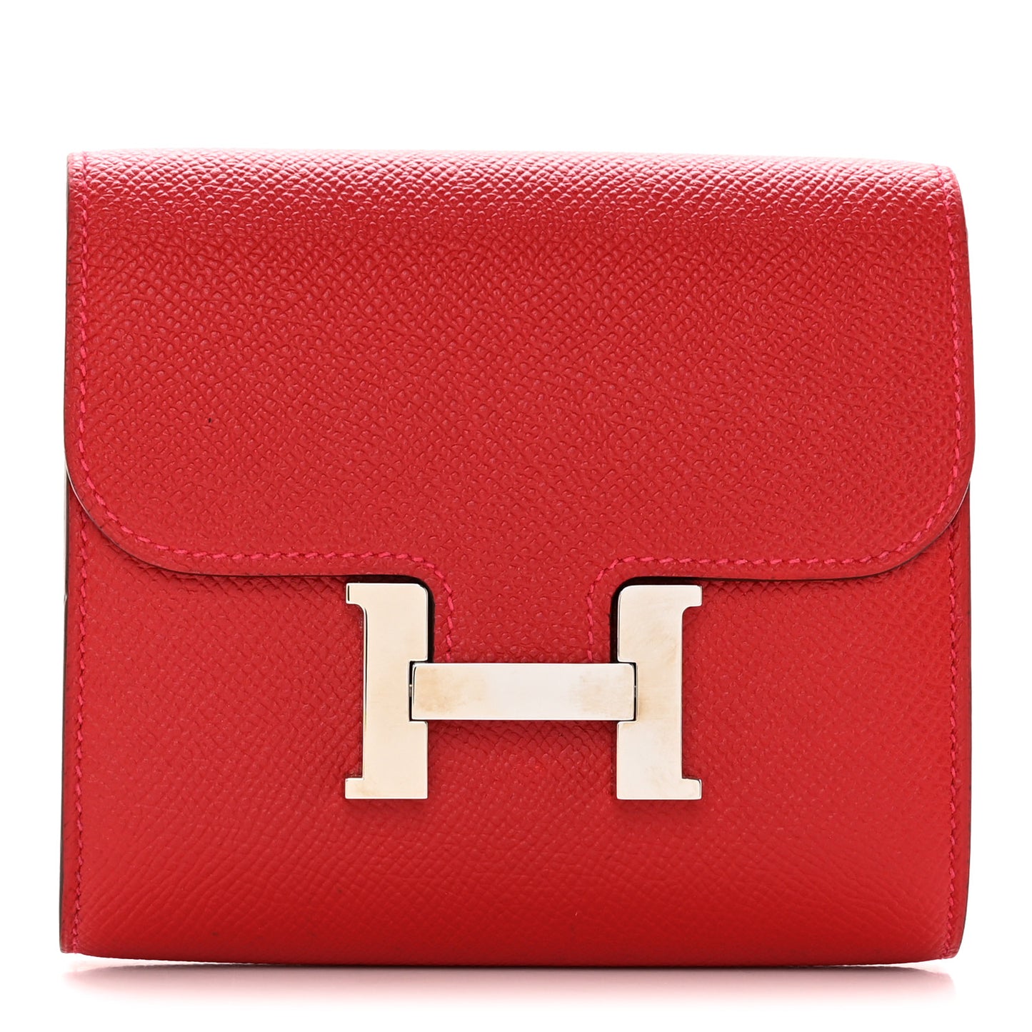 Epsom Constance Compact Passant Wallet Rouge Casaque