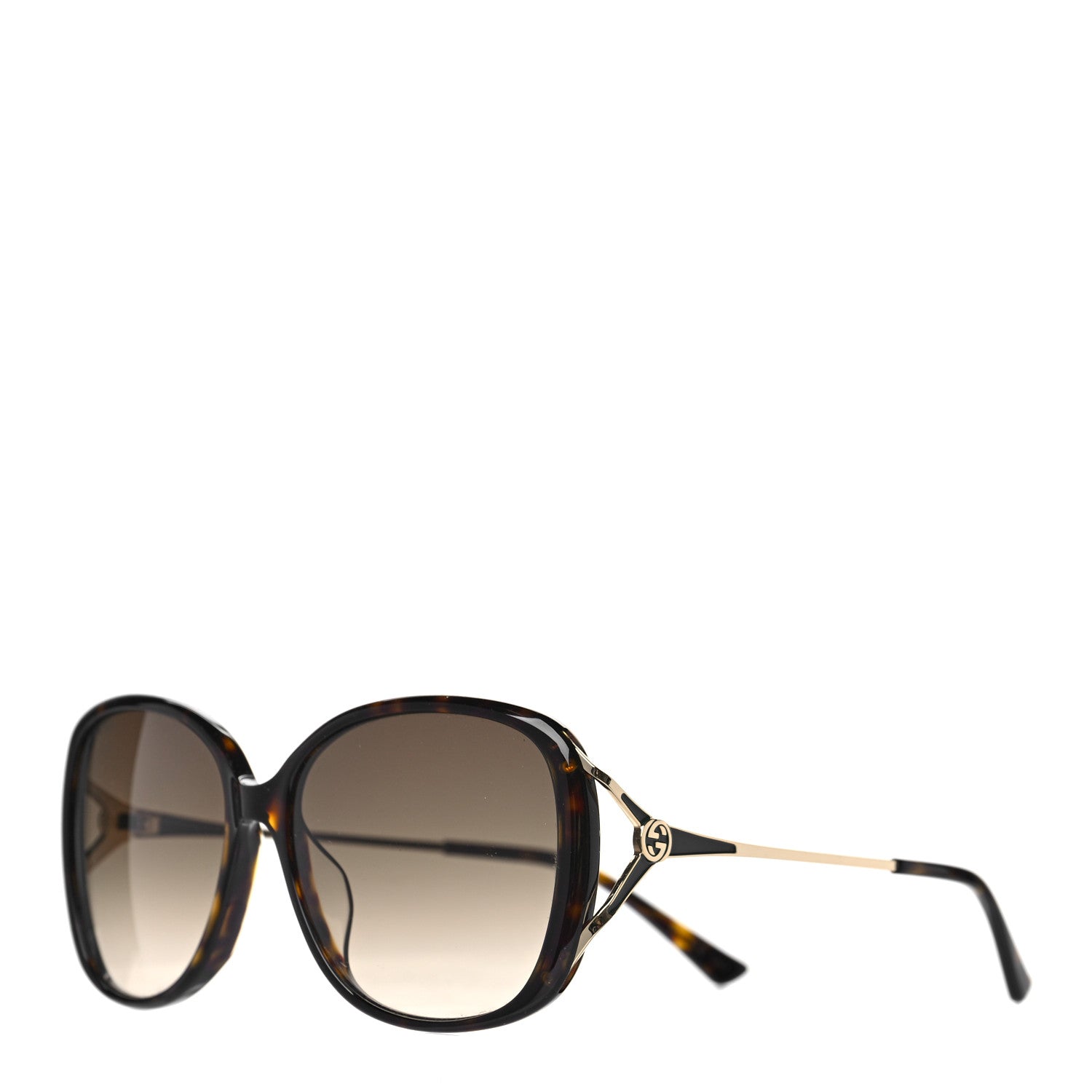 Gucci Acetate Metal Oversized Sunglasses GG0649SK Tortoise 1 of 7