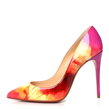 Christian Louboutin Patent Tie and Dye Pigalle Follies 100 Pumps 36 Multicolor 1 of 9