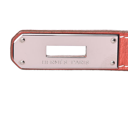 Hermes Togo Casaque Birkin 40 Sanguine White 17 of 31