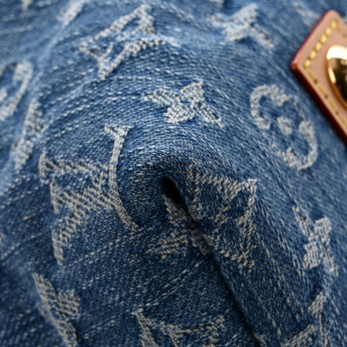 Monogram Denim CarryAll MM Blue