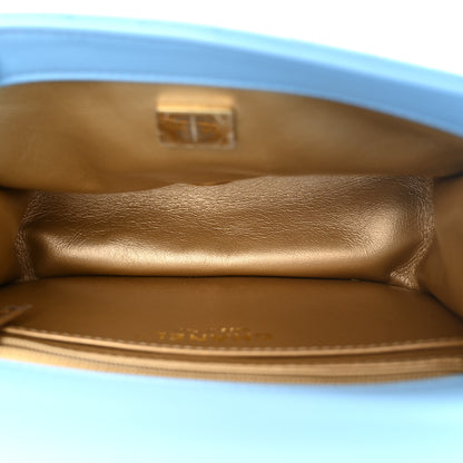 Chanel Lambskin Quilted Mini Pearl Crush Flap Light Blue 5 of 12