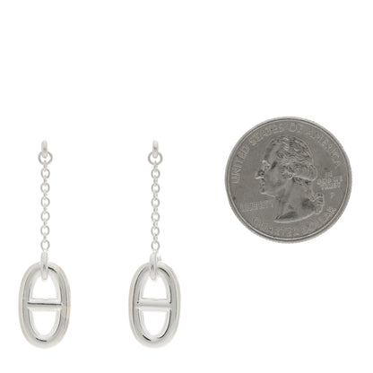 Hermes Sterling Silver Farandole Drop Earrings 2 of 5