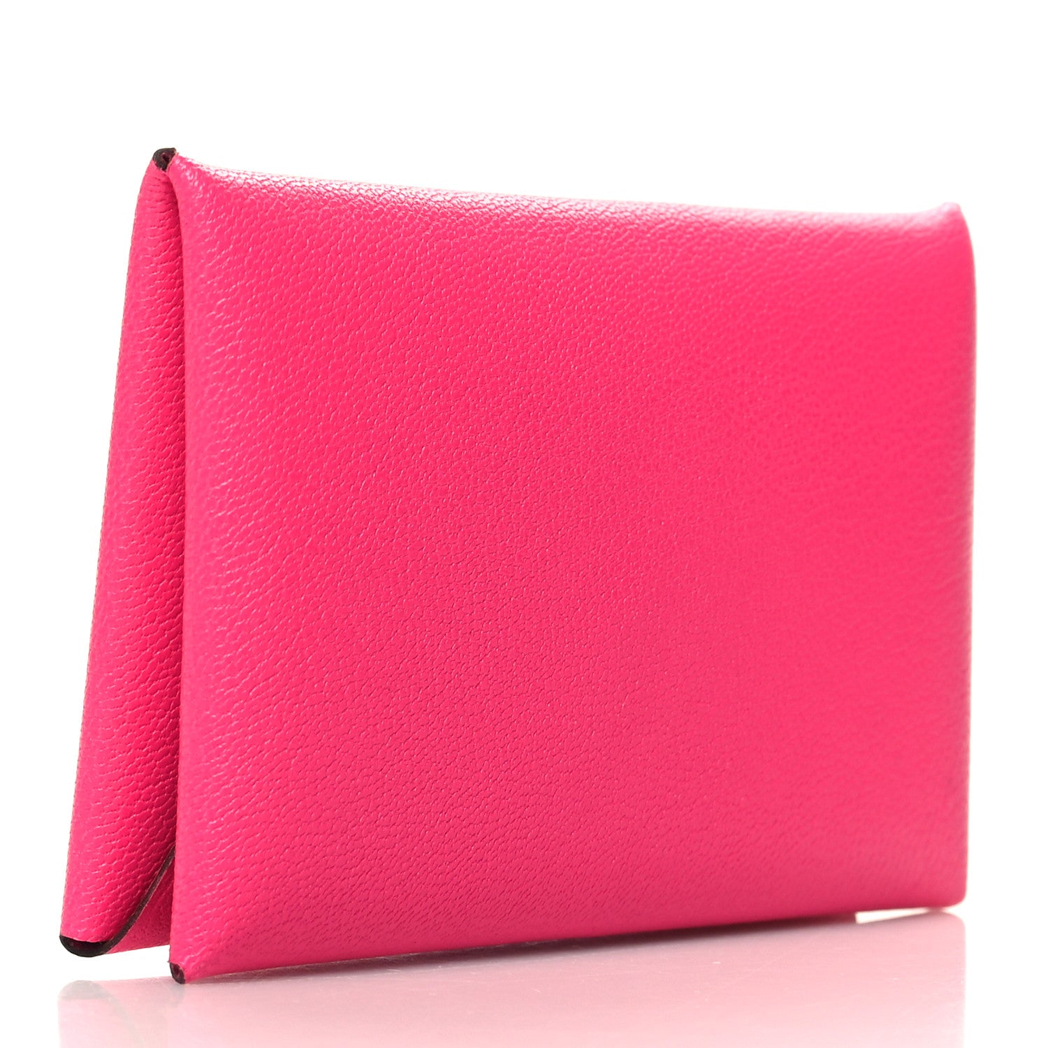 Hermes Chevre Chamkila Calvi Card Case Rose Pop 3 of 10