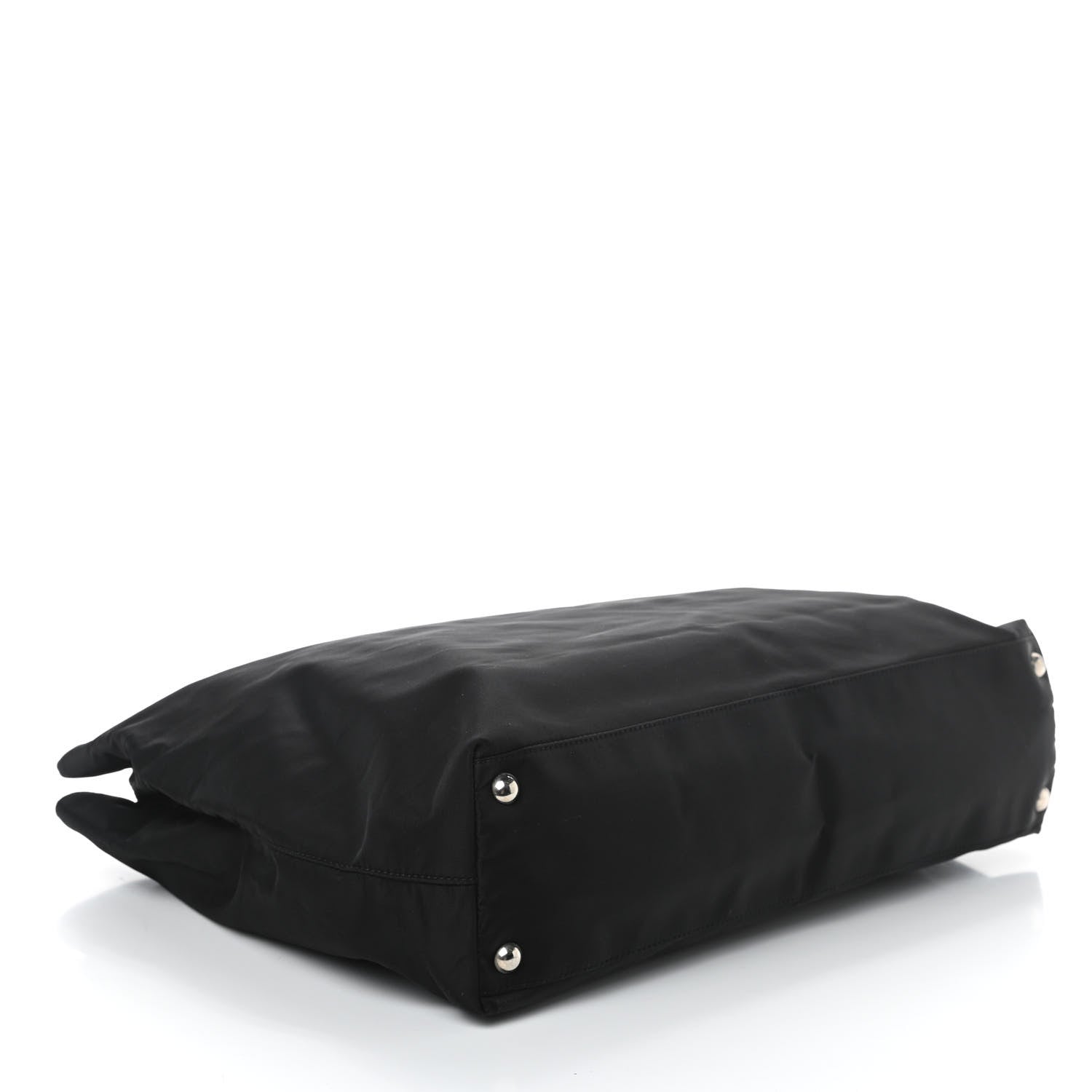 Prada Tessuto Nylon Saffiano Tote Black 3 of 4