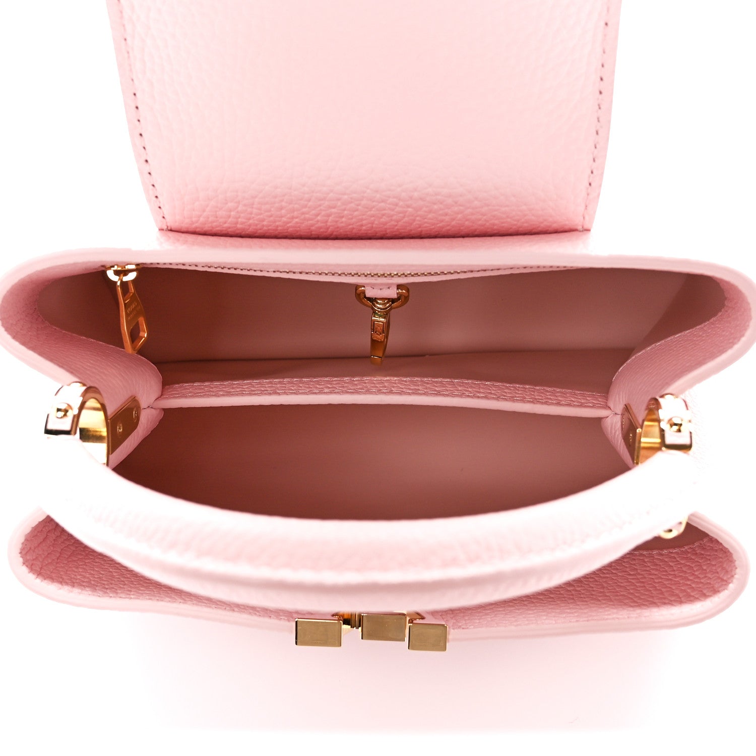 Louis Vuitton Taurillon Capucines BB Rose Jasmin 5 of 10