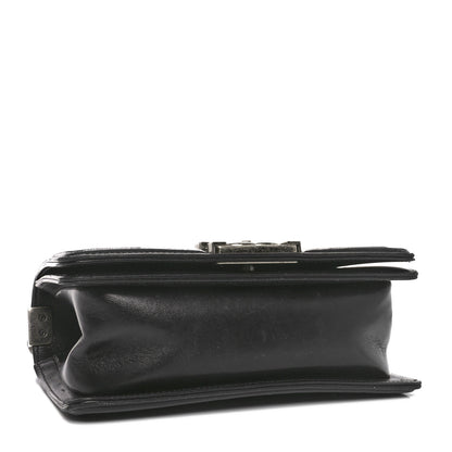Chanel Galuchat Stingray Small Boy Flap Black Silver 4 of 12