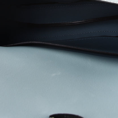 Chloe Grained Calfskin Small Darryl Saddle Crossbody Bag Mirage Blue 6 of 10