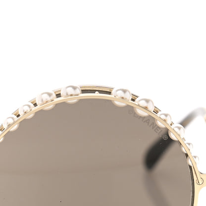Chanel Pearl Round Sunglasses 4234-H Tortoise 8 of 9
