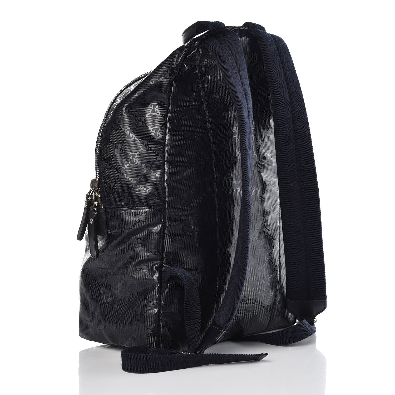 Gucci Imprime Monogram Medium Classic Backpack Navy 3 of 7