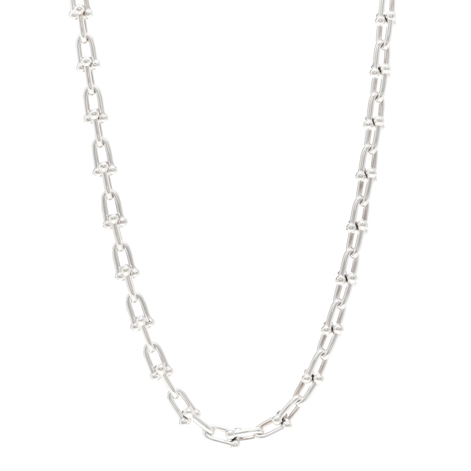Tiffany Sterling Silver Medium HardWear Link Necklace 1 of 5