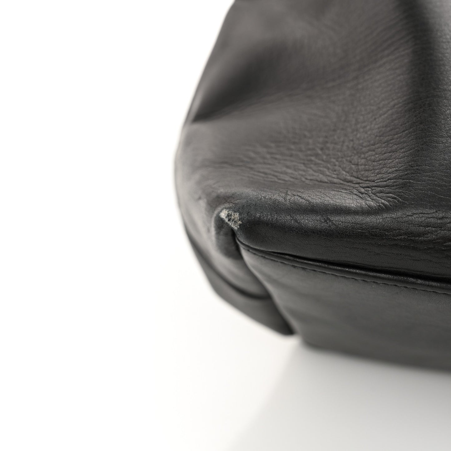 Lambskin Quilted Shopping Tote Black