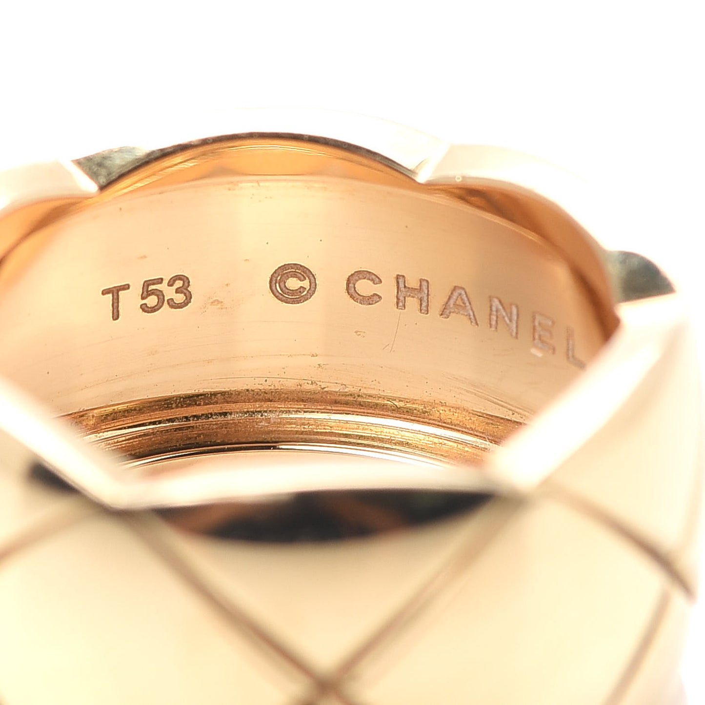 18K Yellow Gold Large Coco Crush Ring 53 6.25